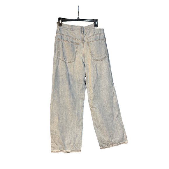 Madewell Women's Light Blue Wide Leg Crop Jeans - Size 28 - NWT - Picture 7 of 7